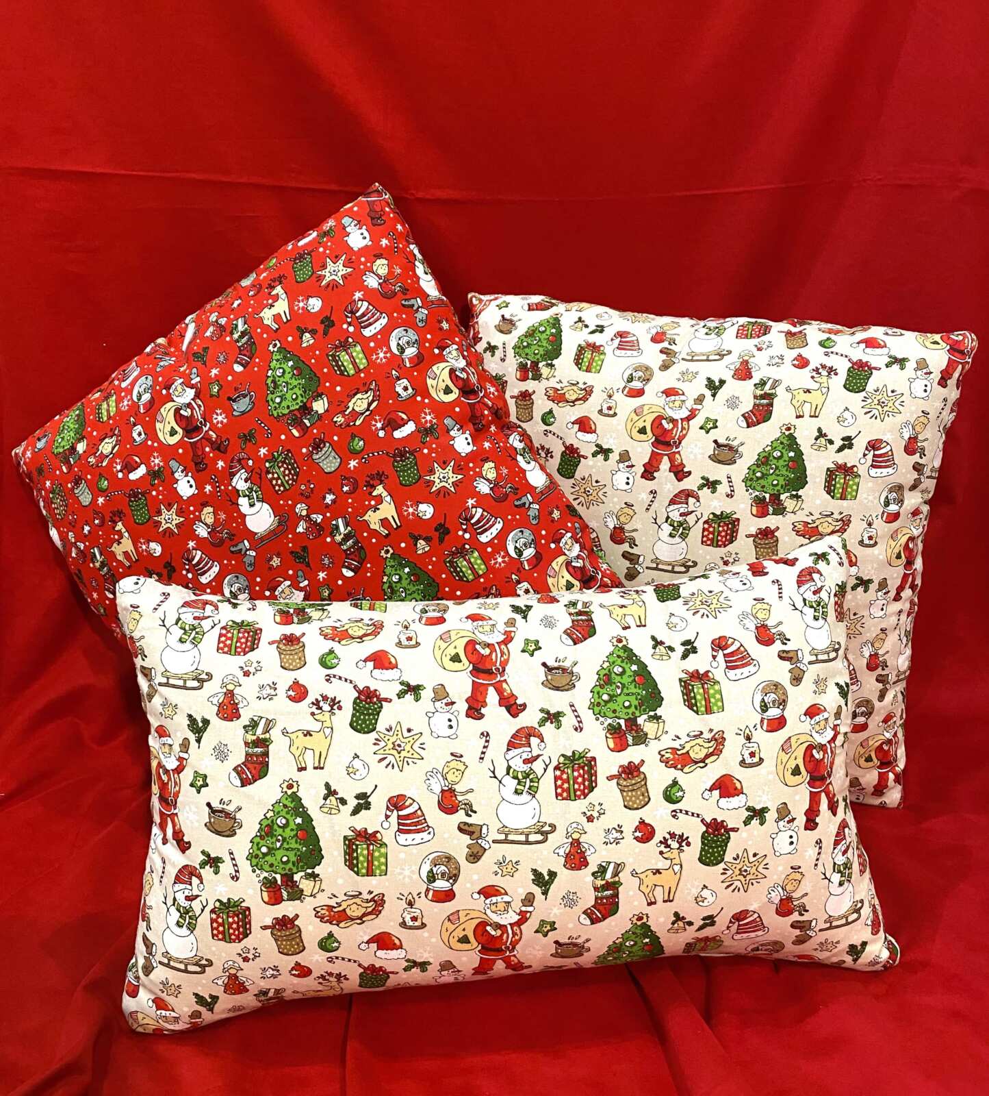 Cuscini di Natale cotone 100% stampato fantasia Renne